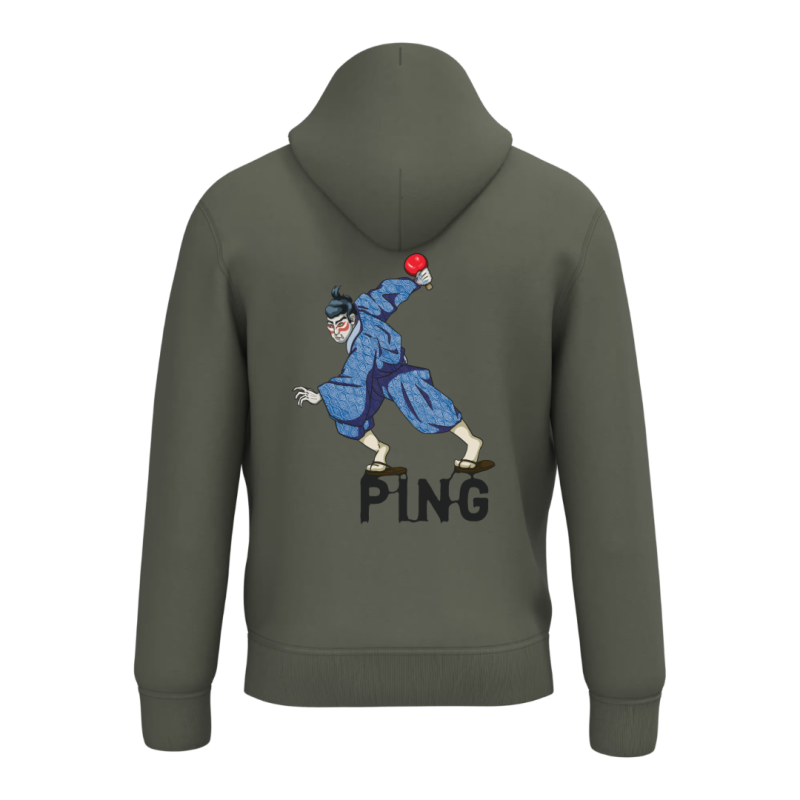 Sweat-shirt écoresponsable à capuche - Kaki