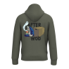 Sweat-shirt écoresponsable à capuche - Kaki