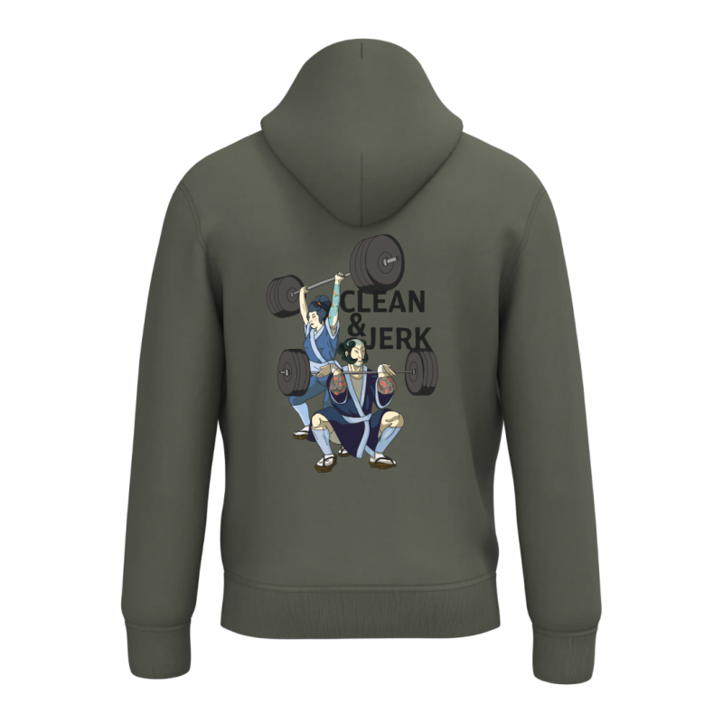 Sweat-shirt écoresponsable à capuche - Kaki