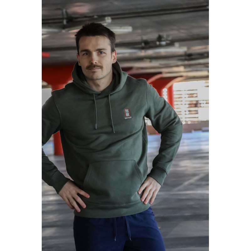 Sweat-shirt écoresponsable à capuche - Kaki