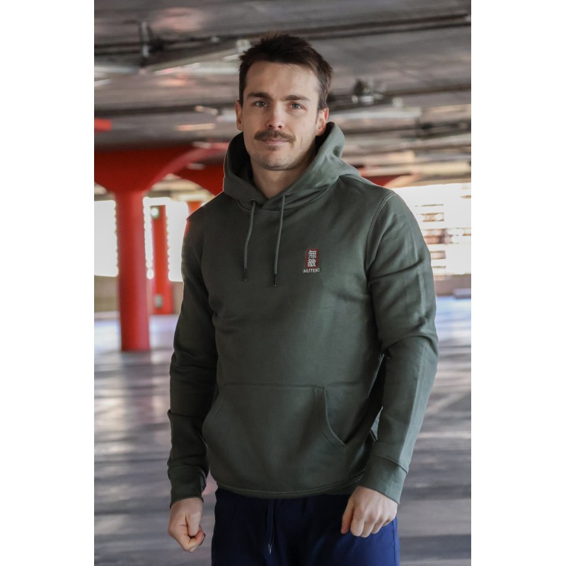 Sweat-shirt écoresponsable à capuche - Kaki
