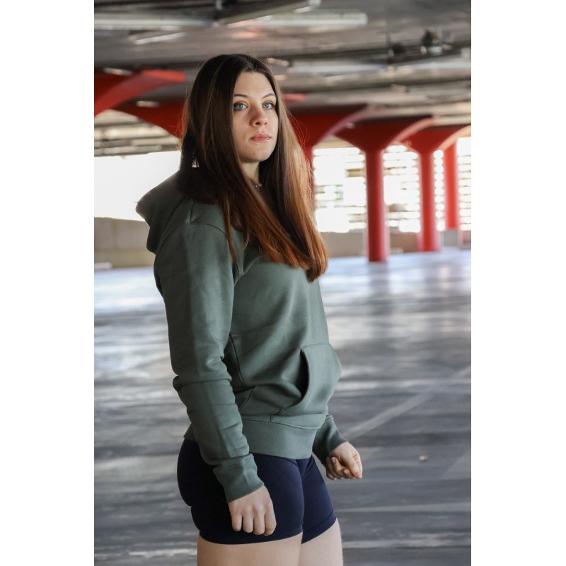 Sweat-shirt écoresponsable à capuche - Kaki