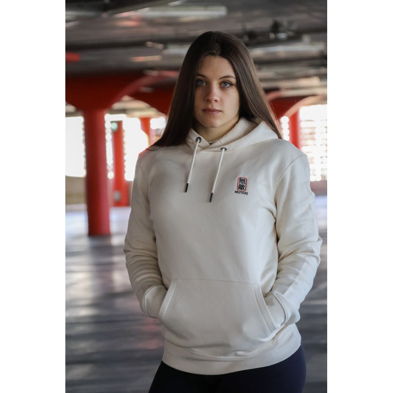 Sweat-shirt écoresponsable à capuche - Beige