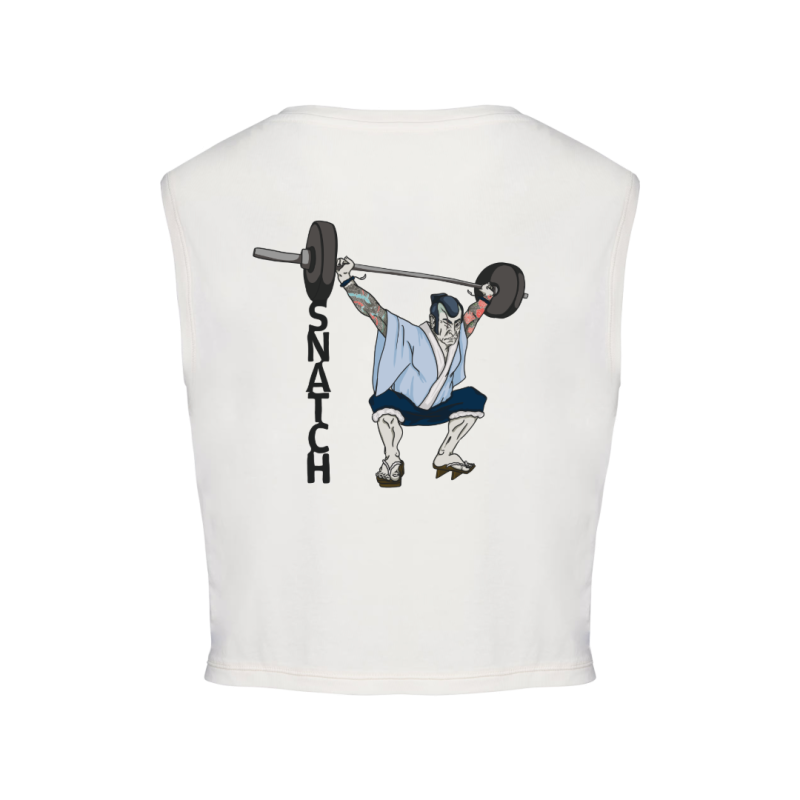 Crops top écoresponsable sans manche - Beige