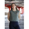 Crops top écoresponsable sans manche - Kaki
