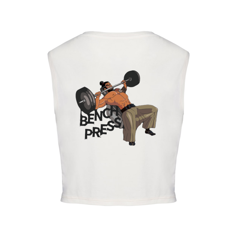 Crops top écoresponsable sans manche - Beige