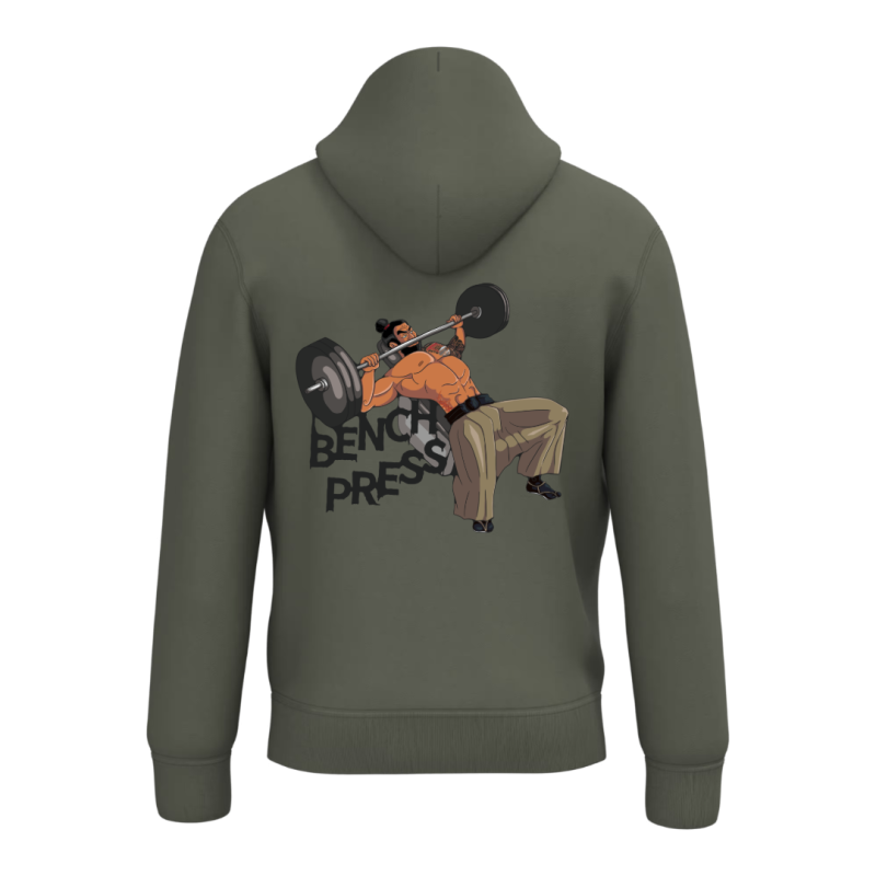 Sweat-shirt écoresponsable à capuche - Kaki