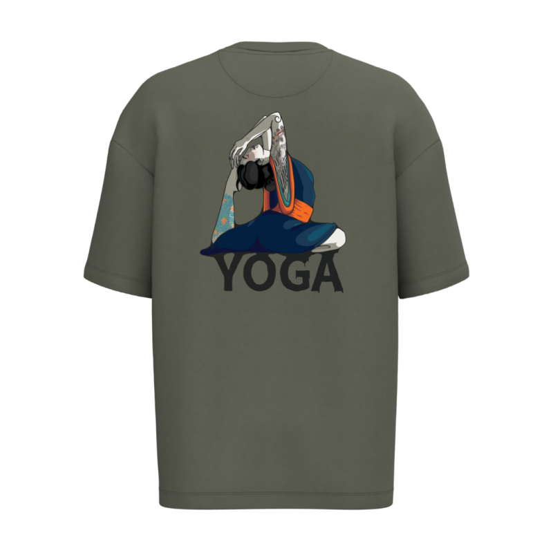 T-shirt écoresponsable oversize - Kaki