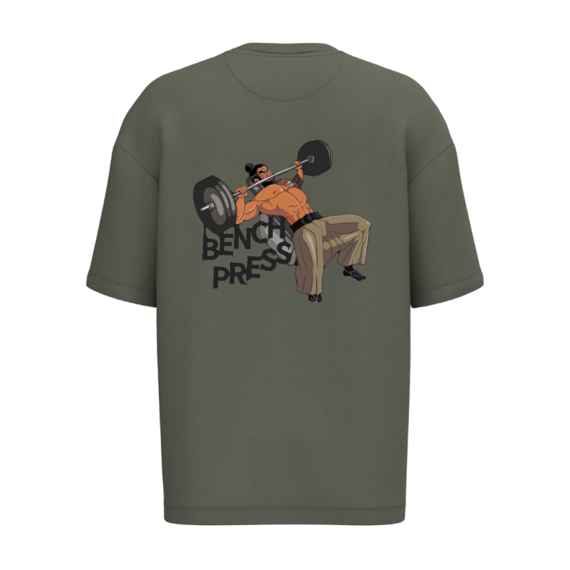 T-shirt écoresponsable oversize - Kaki
