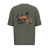 T-shirt écoresponsable oversize - Kaki