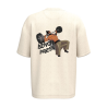 T-shirt écoresponsable oversize - Beige