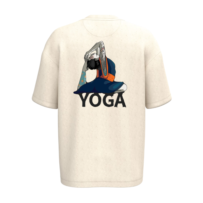 T-shirt écoresponsable oversize - Beige