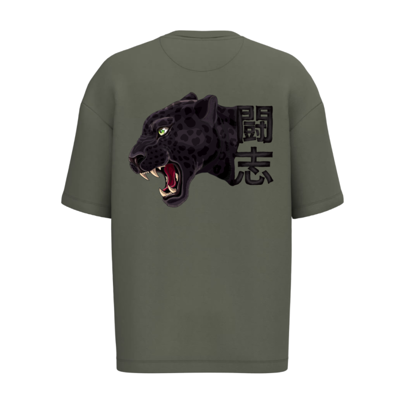 T-shirt écoresponsable oversize - Kaki