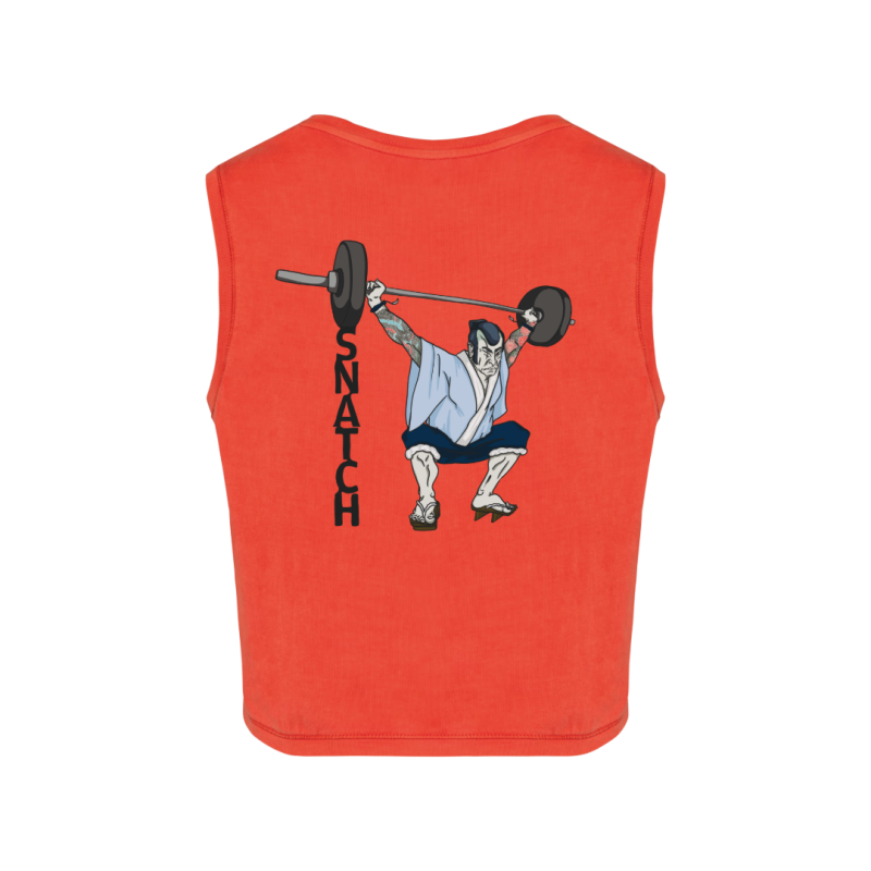 Crops top écoresponsable sans manche - Brick