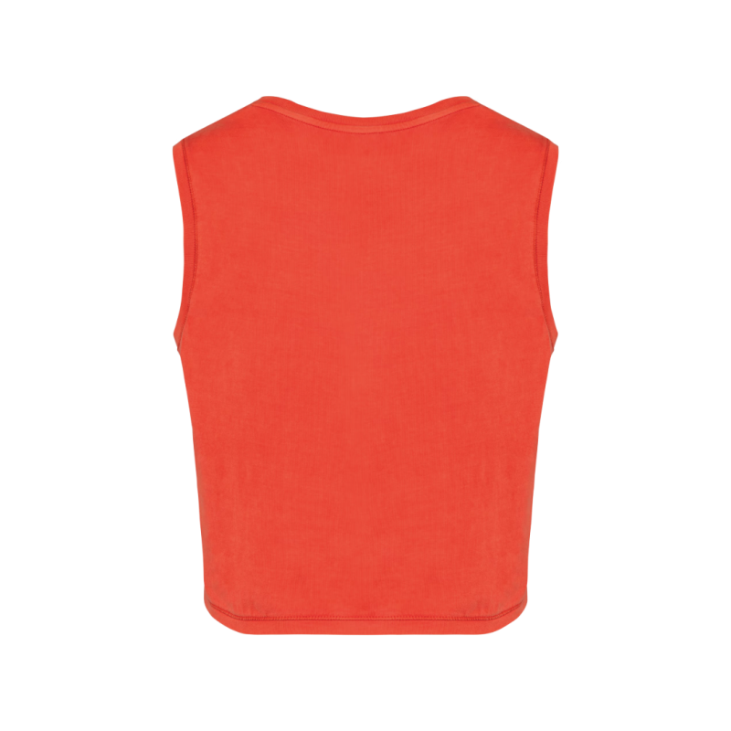 Crops top écoresponsable sans manche - Brick