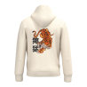 Sweat-shirt écoresponsable à capuche - Beige - Tigre Domo