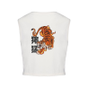 Crops top écoresponsable sans manche - Beige - Tigre Domo