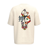 T-shirt écoresponsable oversize - Beige - HAKA - Les trois évolutions