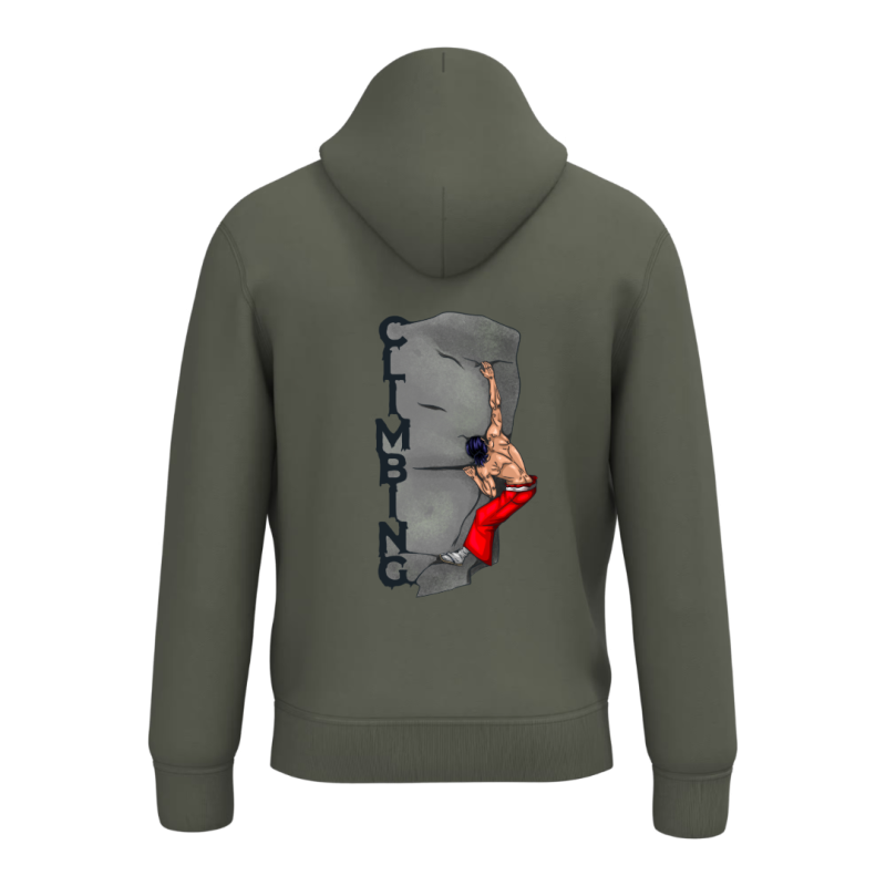 Sweat-shirt écoresponsable à capuche - Kaki - Climbing