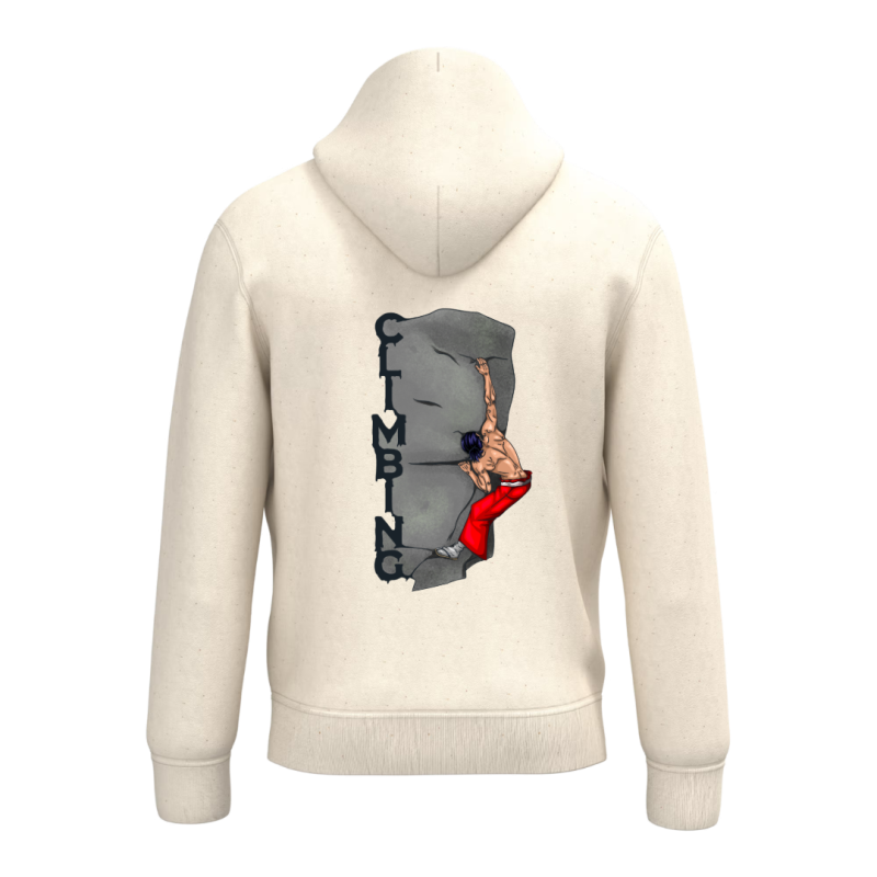 Sweat-shirt écoresponsable à capuche - Beige - Climbing