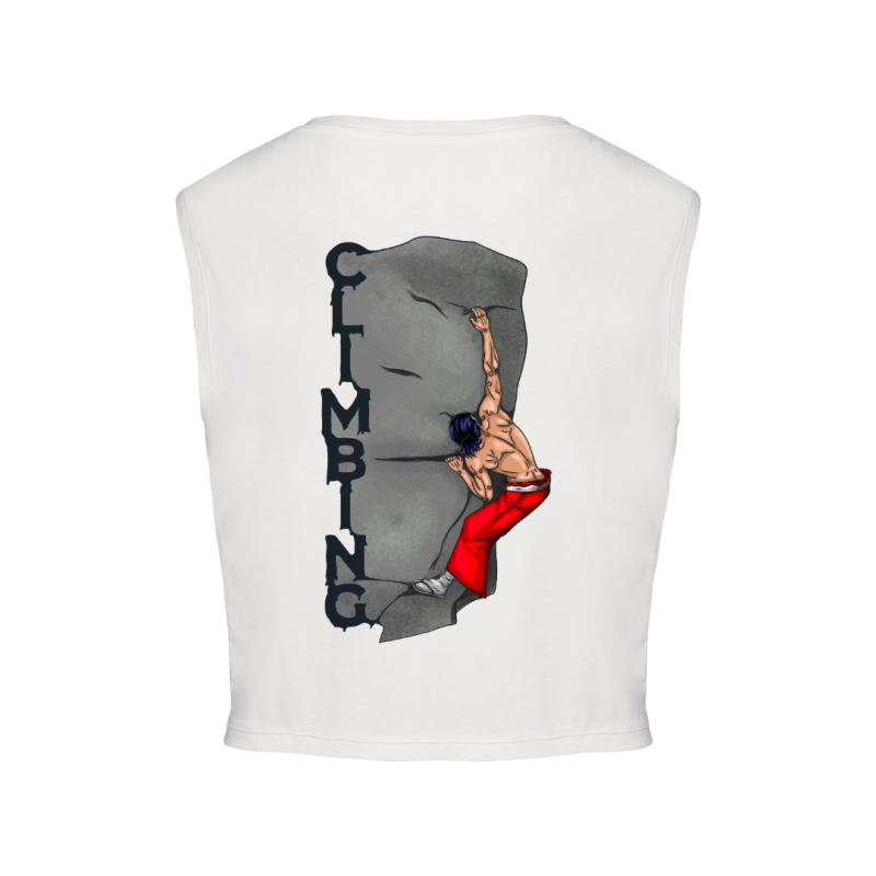 Crops top écoresponsable sans manche - Beige - Climbing