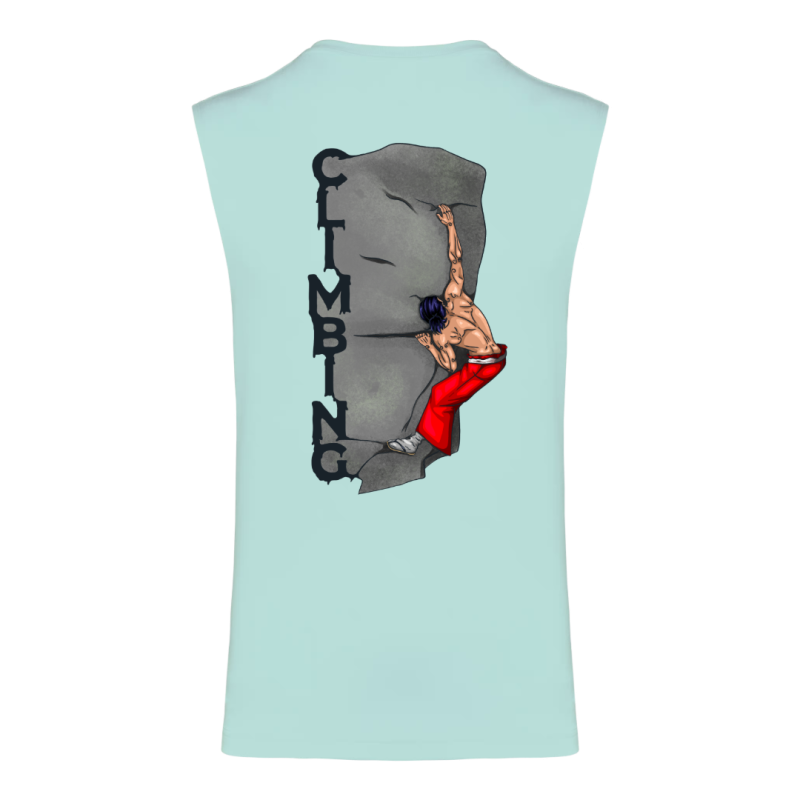 T-Shirt écoresponsable sans manche - Mint - Climbing