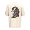 T-shirt écoresponsable oversize - Beige - Queen Titi