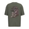 T-shirt écoresponsable oversize - Kaki - Queen Titi