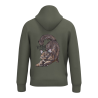 Sweat-shirt écoresponsable à capuche - Kaki - Queen Titi