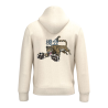 Sweat-shirt écoresponsable à capuche - Beige - Leopard KIKAI