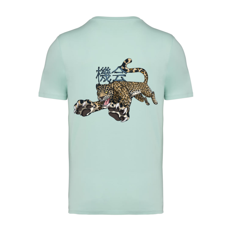 T-shirt léger écoresponsable - Brook Green - Leopard KIKAI