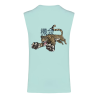 T-Shirt écoresponsable sans manche - Mint - Leopard KIKAI