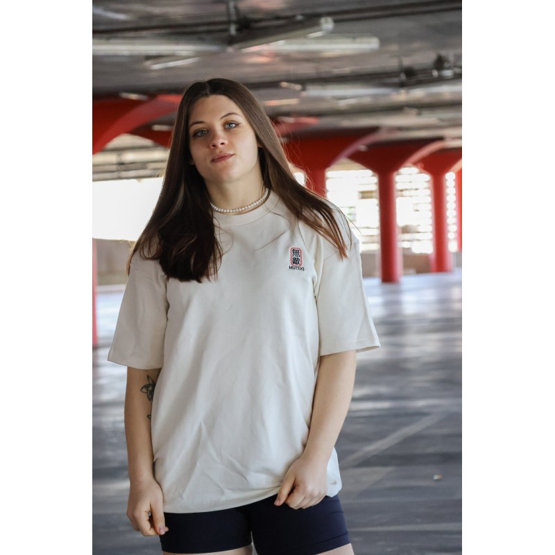 T-shirt écoresponsable oversize - Beige
