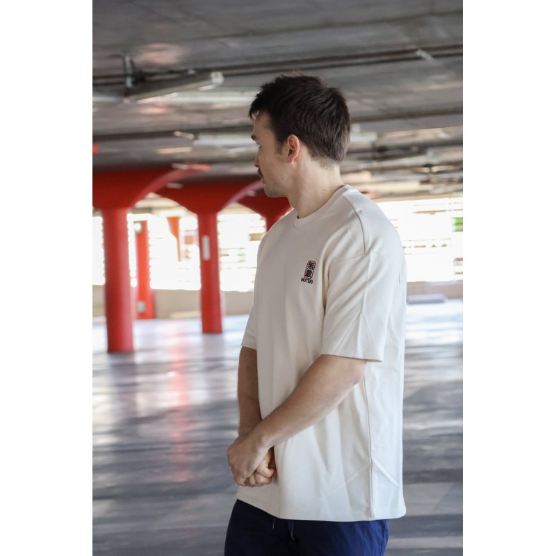 T-shirt écoresponsable oversize - Beige