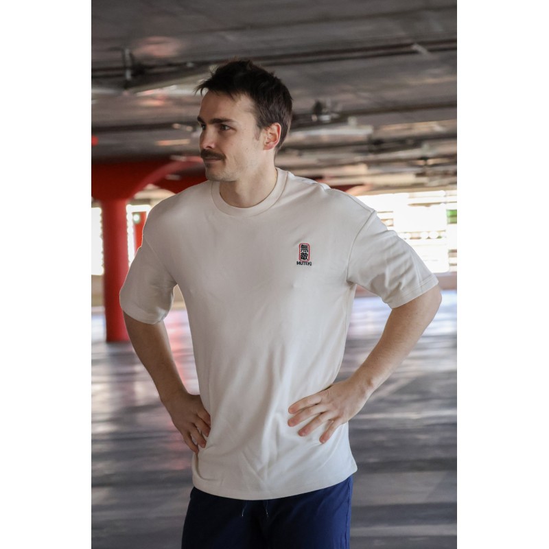 T-shirt écoresponsable oversize - Beige