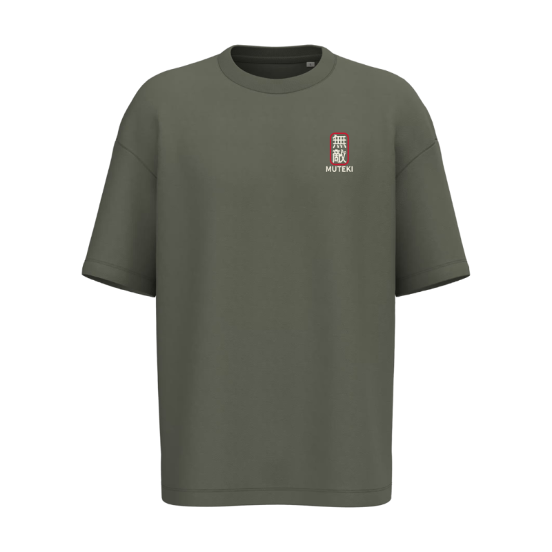 T-shirt écoresponsable oversize - Kaki