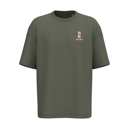 T-shirt écoresponsable oversize - Kaki