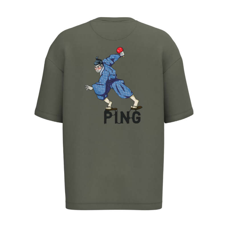 T-shirt écoresponsable oversize - Kaki