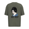 T-shirt écoresponsable oversize - Kaki