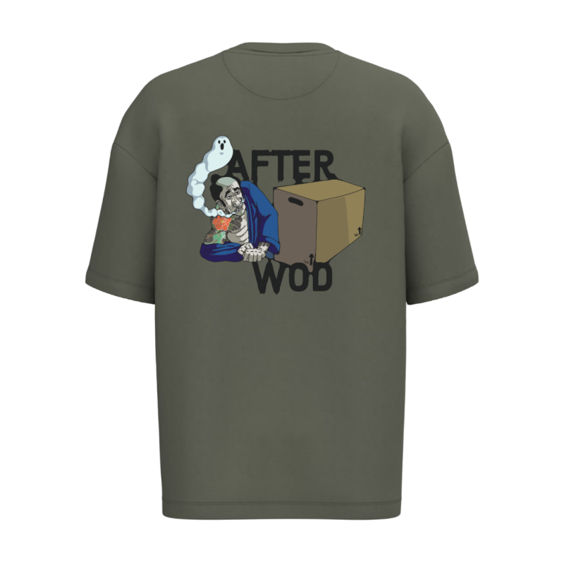 T-shirt écoresponsable oversize - Kaki