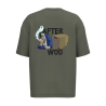 T-shirt écoresponsable oversize - Kaki