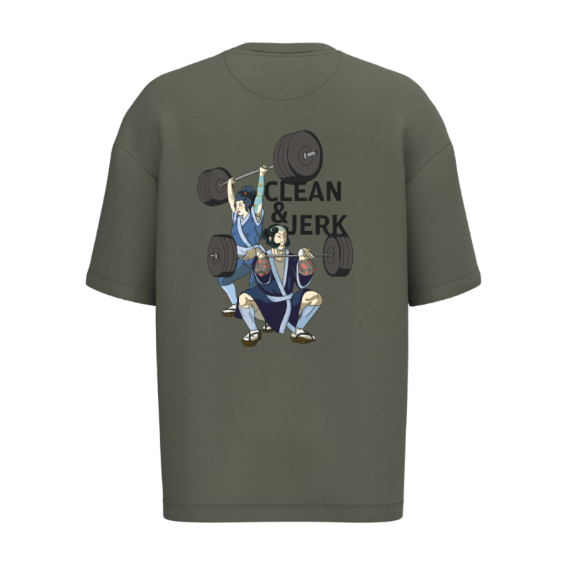 T-shirt écoresponsable oversize - Kaki