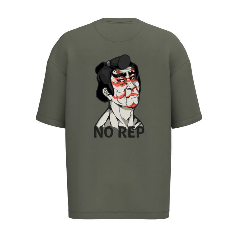 T-shirt écoresponsable oversize - Kaki